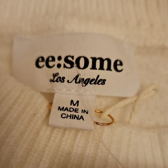 Eesome Cream Sweater with Colorful Embroidered Floral Accents - Picture 7 of 10